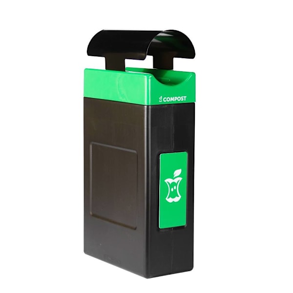Commercial Zone Avante™ Compost Container, 30-Gallon Narrow Unit W/Canopy Lid, Liner Included