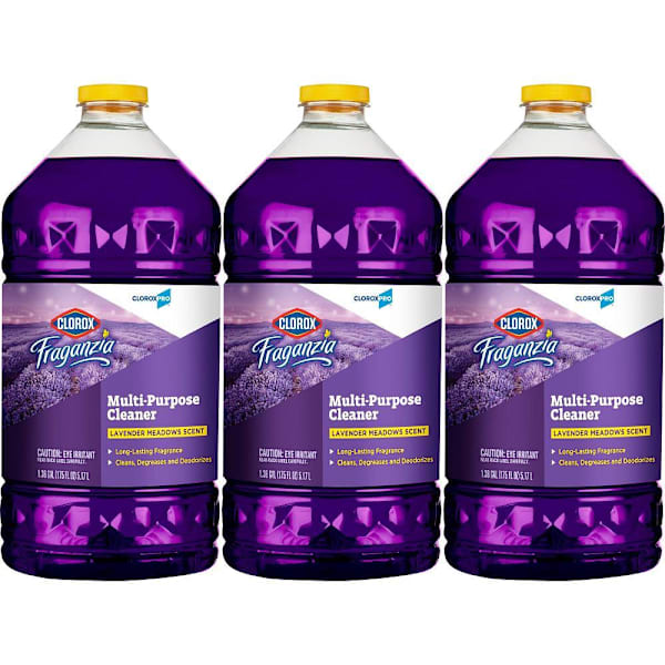 Clorox Fraganzia All Purpose Cleaner, Cloroxpro, Lavender Meadows Scent, 175 Fl Oz, Case Of 3