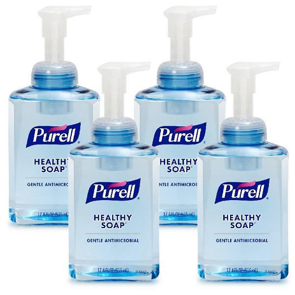 Purell Healthy Soap 0.5% Pcmx Antimicrobial Foam 515 mL Pump Bottle Case Of 4