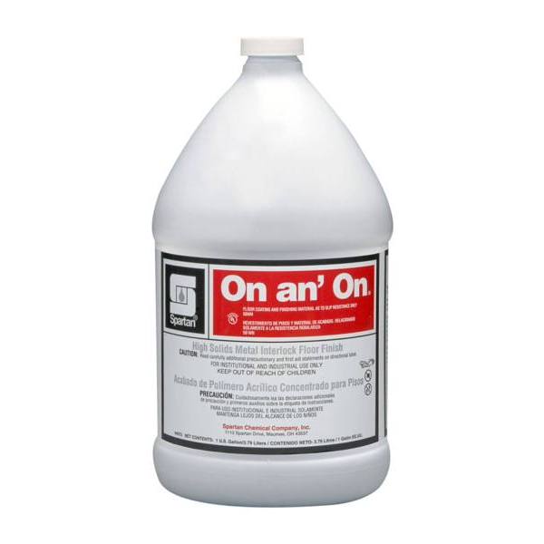 Spartan On an' On Floor Finish, 1 Gal, Case Of 4