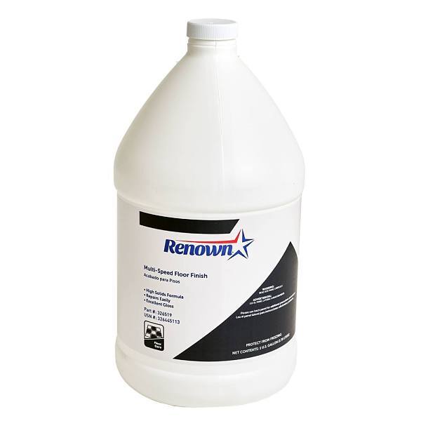 Renown Multi Speed Floor Finish, 1 Gal, Case of 4