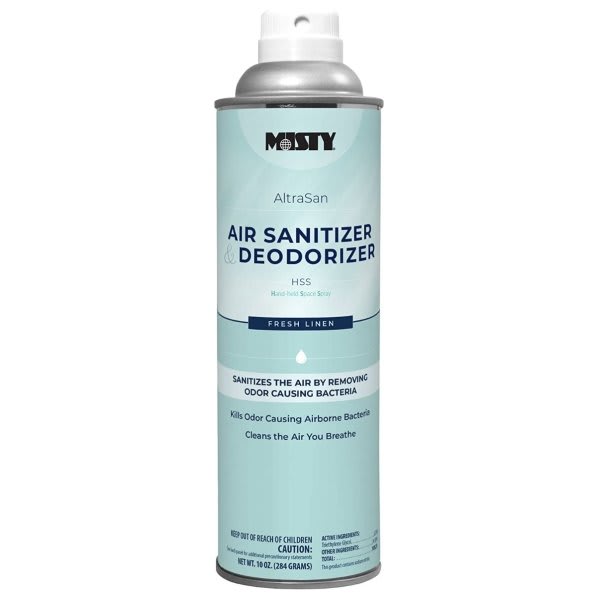 Misty 10 Oz Fresh Linen Scent Handheld Air Sanitizer/Deodorizer (12-Carton)