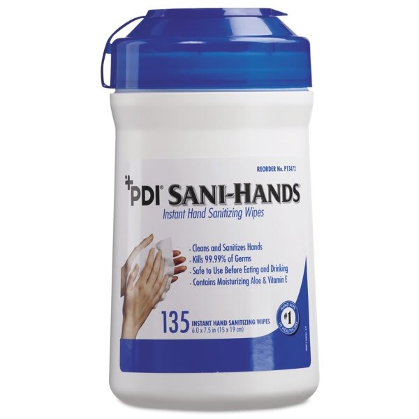 Sani Professional Sani-Hands Alc Instant Hand Sanitizing Wipes, Carton Of 1620