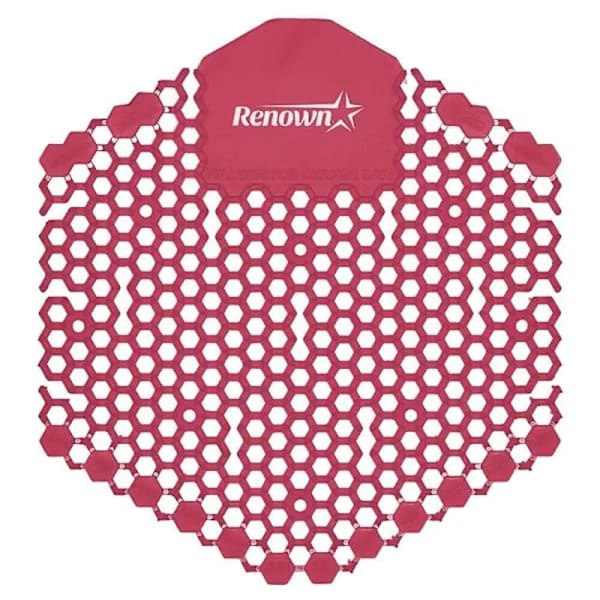 Renown Wave 3d 30-Day Anti-Splash Urinal Screen, Spiced Apple, Pack Of 10