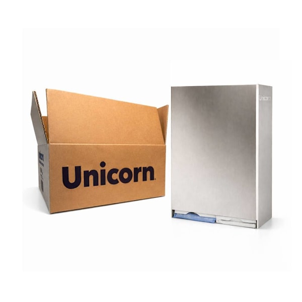 Unicorn Stainless Steel Wall-Mounted Bathroom Stall Dispenser
