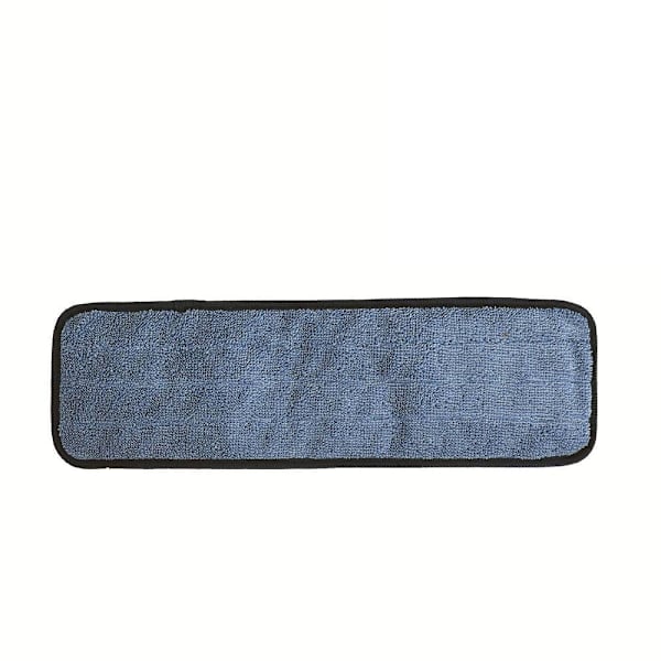 Renown 18 In. Microfiber Flat Mop Pad, Scrubber Flap, Blue, Package Of 3