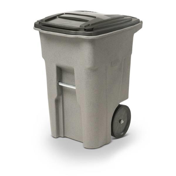 Toter 48 Gallon Heavy-Duty 2-Wheel Trash Can (Graystone)