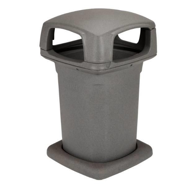 Toter 60 Gallon Heavy-Duty Litter Container (Graystone)