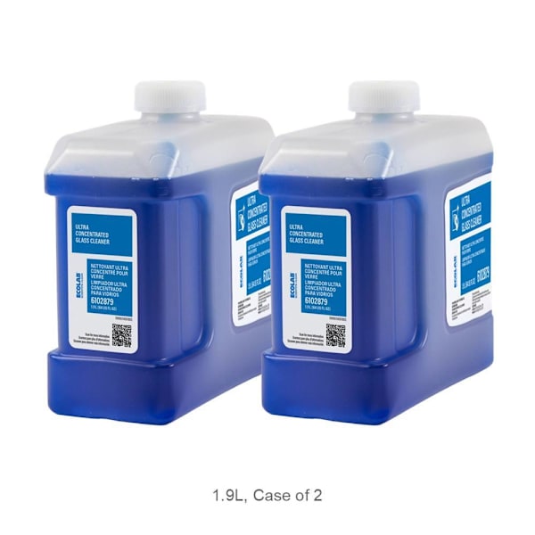Ecolab Scientific Clean Ultra Concentrated Glass Cleaner - 1.9 L, Case Of 2