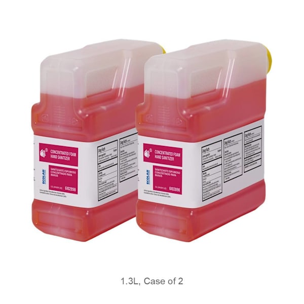 Ecolab Scientific Clean Concentrated Foam Hand Sanitizer - 1.3 L, Case Of 2
