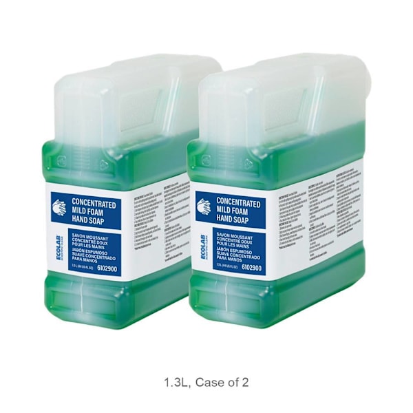 Ecolab Scientific Clean Concentrated Mild Foam Hand Soap - 1.3 L, Case Of 2