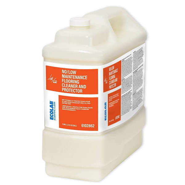 Ecolab Scientific Clean No/Low Maintenance Flooring Cleaner and Protector - 2.5 Gal