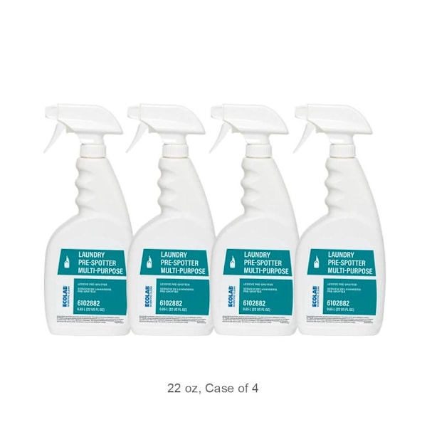 Ecolab Scientific Clean Laundry Pre-Spotter Multi-Purpose - RTU 22 Fl Oz, Case Of 4