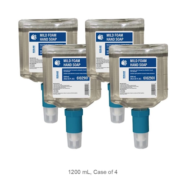 Ecolab Scientific Clean Mild Foam Hand Soap - 1200ml, Case Of 4