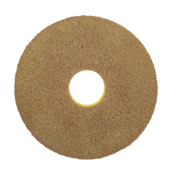Scotch-Brite 10" Yellow Clean & Shine Burnishing Floor Pad, Case Of 5