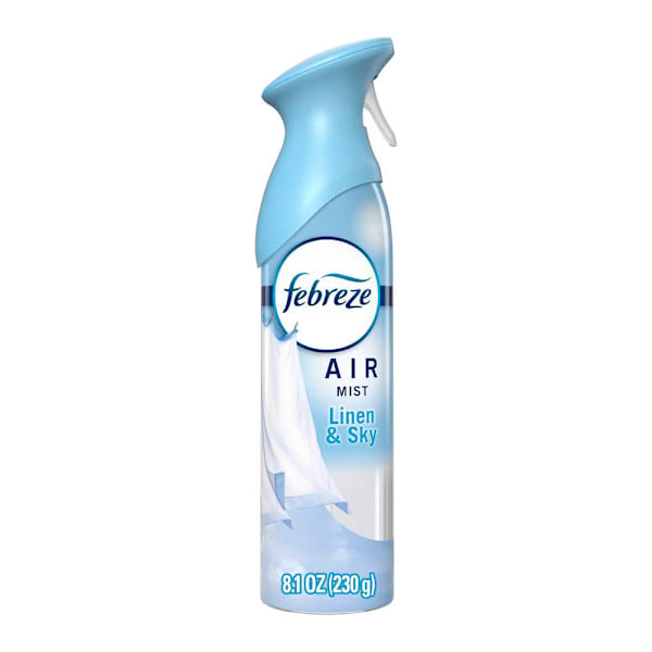 Febreze Air Mist Air Freshener Spray, Linen & Sky Scent, 8.1oz, Case of 6