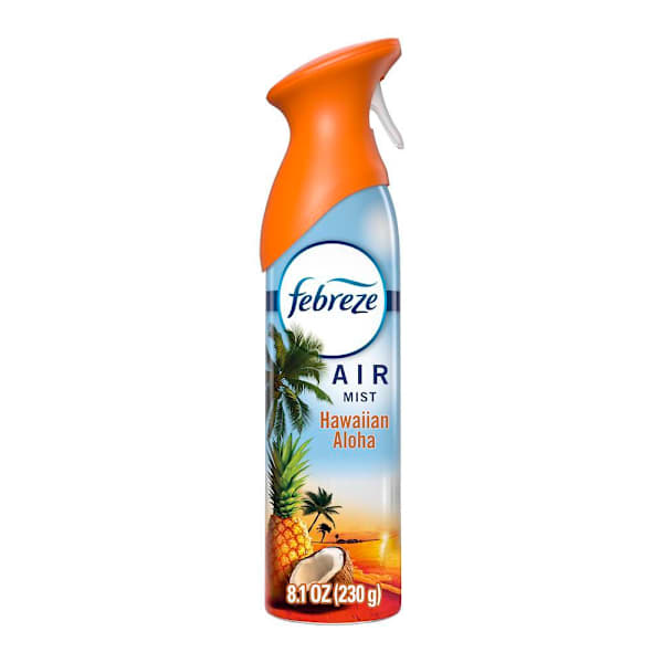 Febreze Air Mist Air Freshener Spray Hawaiian Aloha, 8.1oz, Case of 6