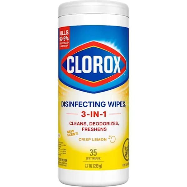 Clorox Disinfecting Wipes Cloroxpro Lemon Fresh Scent 35 Wipe Count Canister
