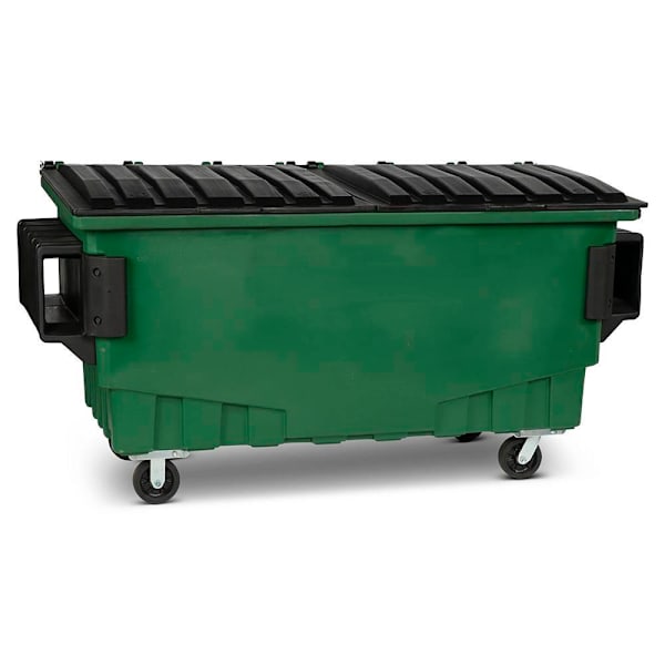 Toter 1 Cubic Yard 750 Lbs. Capacity Front Load Container Waste Green