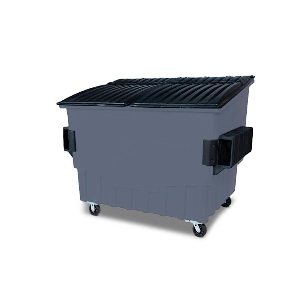 Toter 4 Cubic Yard 2000 Lbs. Capacity Front Load Container Dark Cool Gray