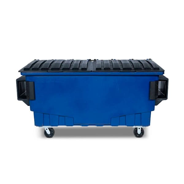 Toter 1 Cubic Yard 750 Lbs. Capacity Front Load Container Blue