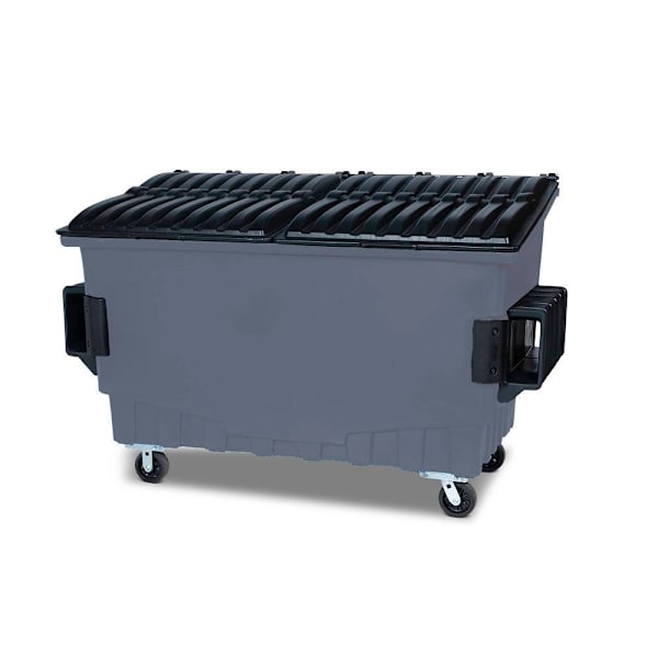 Toter Dumpster 1000 lbs. Capacity Front Load 2 Cubic Yards Dark Cool Gray