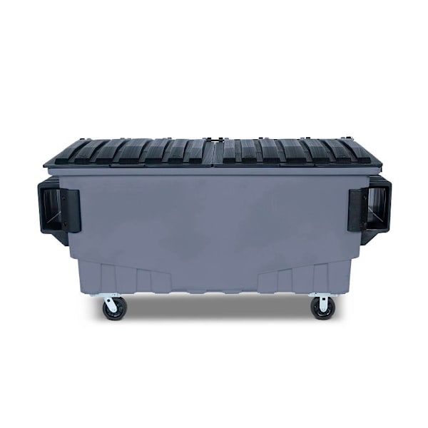 Toter 1 Cubic Yard 750 Lbs. Capacity Front Load Container Dark Cool Gray