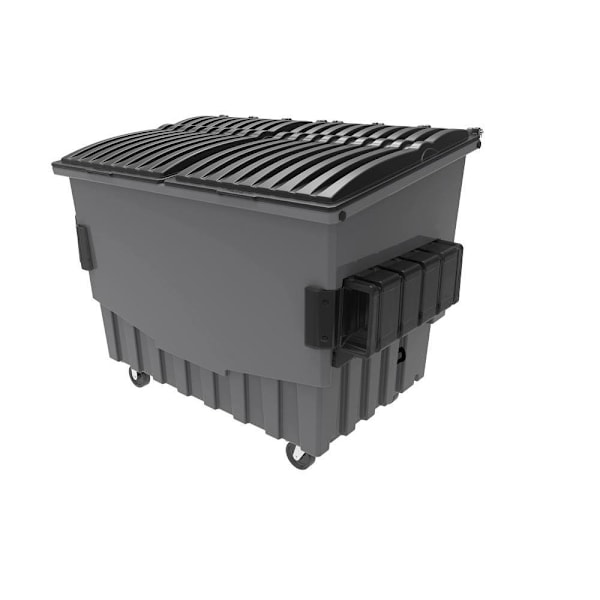 Toter 3 Cubic Yard 1500 Lb. Capacity Dark Cool Gray Front Load Container
