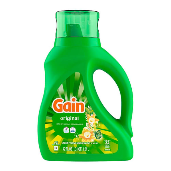 Gain He Original Scent 42 Oz Liquid Laundry Detergent 32-Loads Case Of 6
