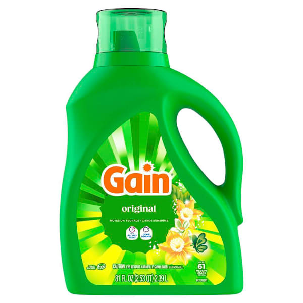 Gain He Original Scent 81 Oz Liquid Laundry Detergent 61-Loads Case Of 4
