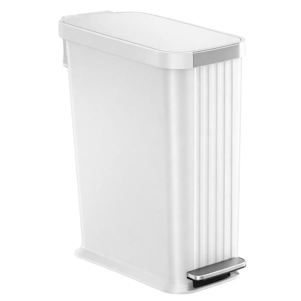 HLS Commercial 13.2-Gal / 50 Liter Softstep Adult Diaper Receptacle Matte White