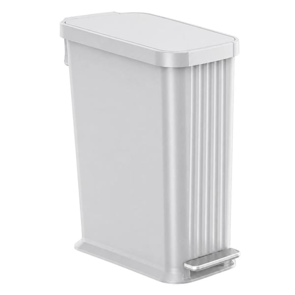 HLS Commercial 13.2-Gal / 50 Liter Softstep Adult Diaper Receptacle Stone Gray