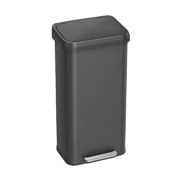 HLS Commercial 20-Gal/75 Liter Softstep Gunmetal Stainless Step Pedal Trash Can