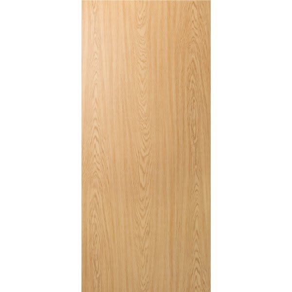 Masonite 24 In. X 80 In. 1.375 In. Flush Strand Oak Clear Coat Hollow Core Slab Interior Door