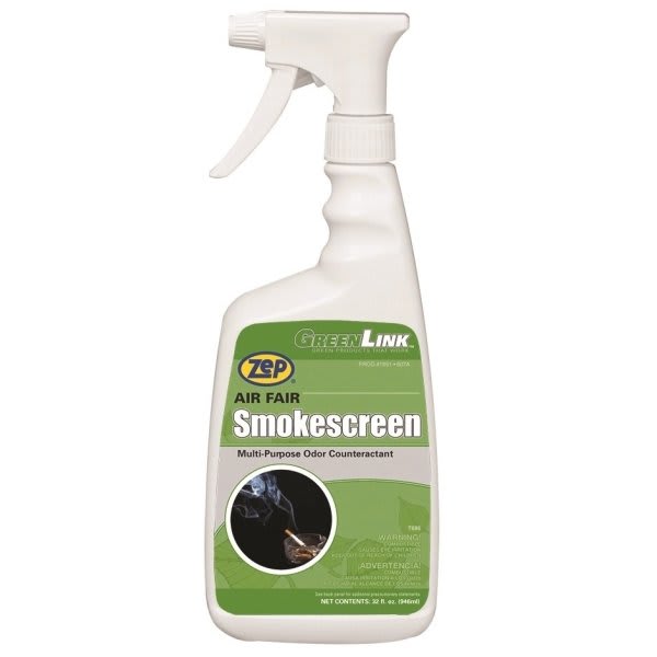 Zep Air Fair Smokescreen Odor Counteractant, 32 Oz, Case Of 12