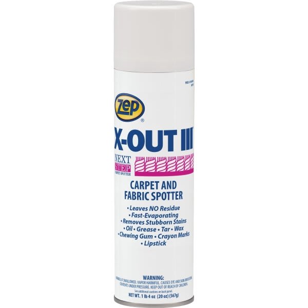 Zep X-Out Iii Clear Carpet And Fabric Spotter 20 Oz (12-Case)