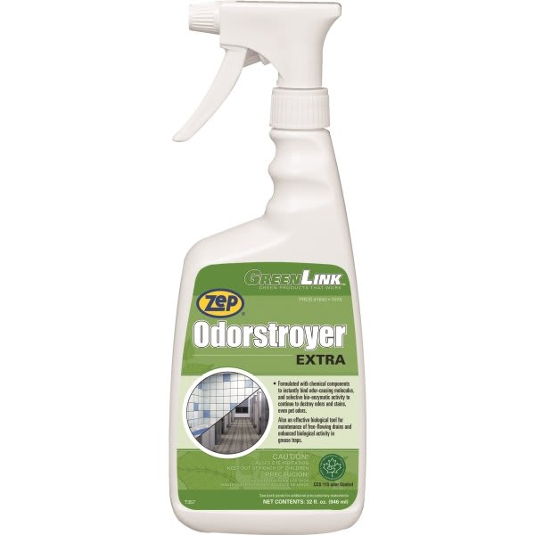 Zep Odorstroyer Extra Bio Based Spotter Carpet Cleaner And Deodorizer 32 Oz (12-Case)