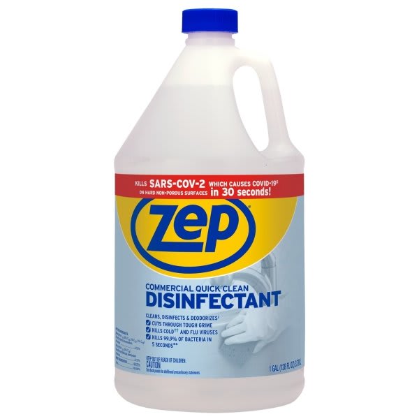 Zep 1 Gallon Quick Clean Multi-Purpose Disinfecting Spray (4-Case)