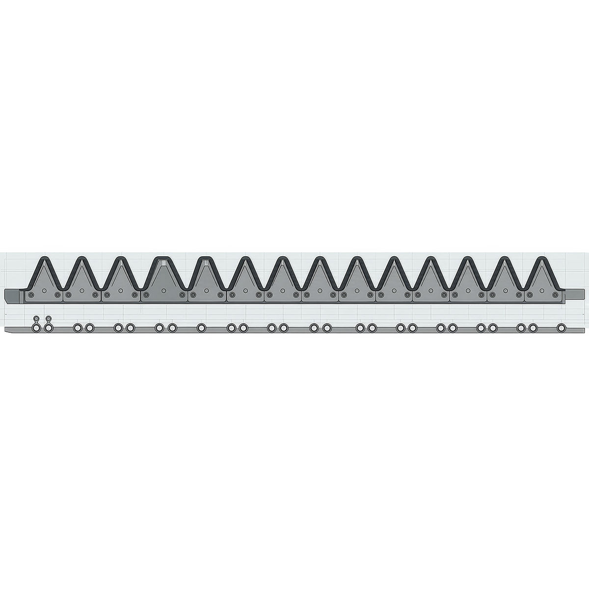 JD AH226582 40’ TAIL SEGMENT LH 4 SERRATION MEGAOOTH - DOUBLE DRIVE