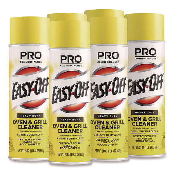 Oven And Grill Cleaner, 24 Oz Aerosol, 6/Carton