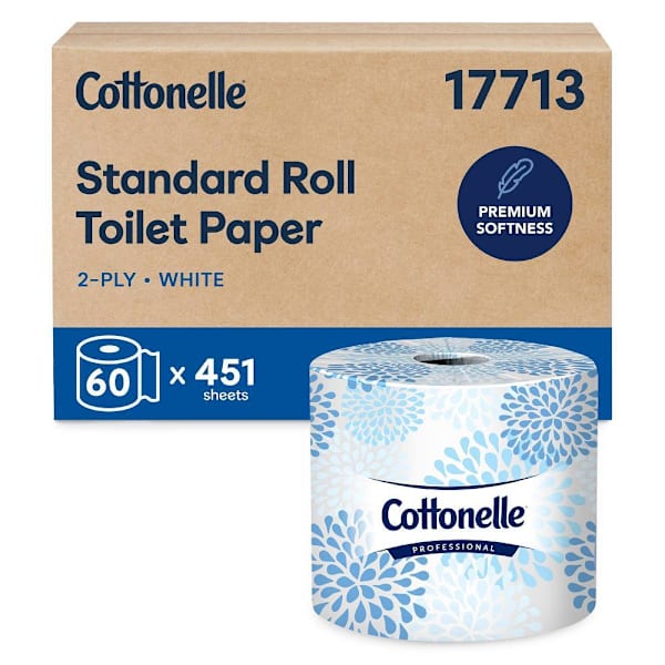 Cottonelle Professional 2-Ply Standard Roll Toilet Paper, Case Of 60