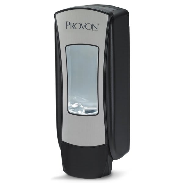 Provon Adx-12 Push-Style Foam Soap Dispenser, Chrome/Black, For 1250 mL Adx-12 Refills