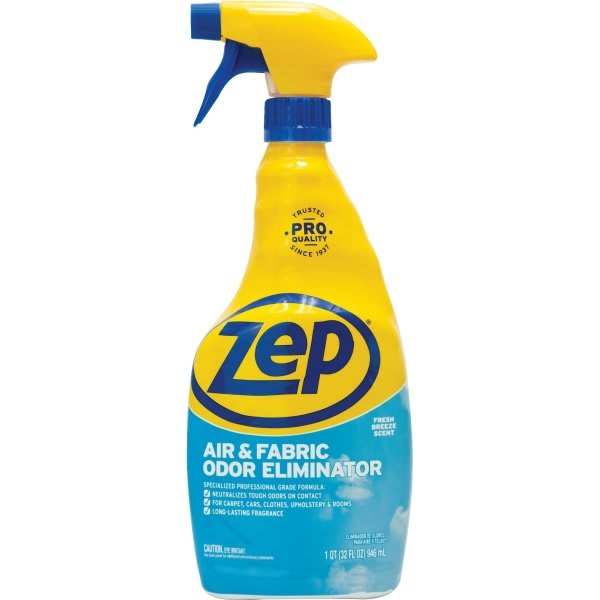 Zep Air & Fabric Odor Eliminator, Fresh Breeze Scent, 32 Oz
