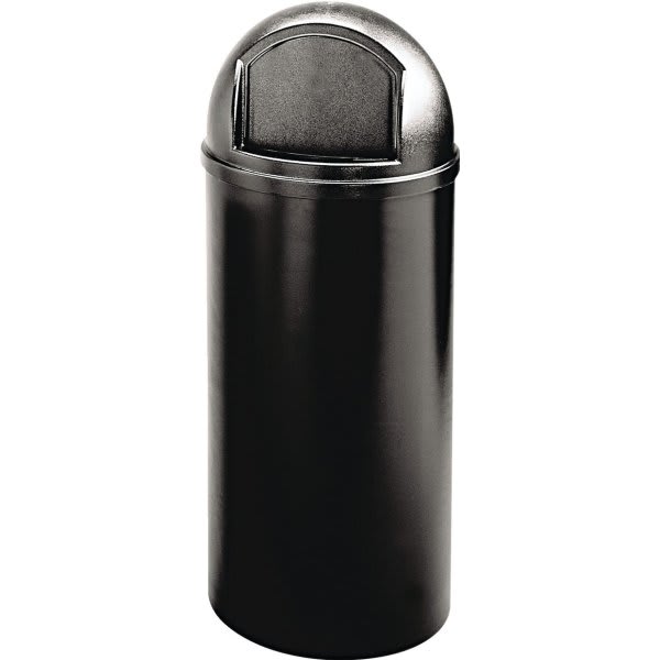 Rubbermaid Commercial Marshal Classic 25 Gallon Trash Can (Black)