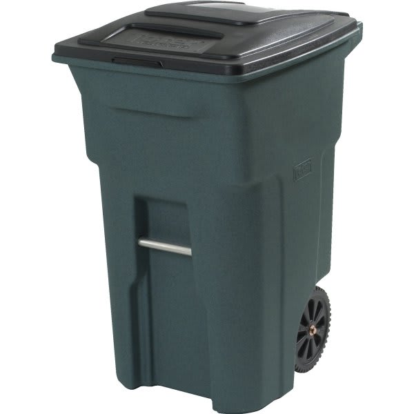 Toter 64 Gallon Trash Can W/ Wheels And Attached Lid