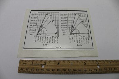 Genie Part # 72119GT – Decal, Label, Rom Chart 120/125