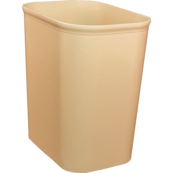 Hapco Fire Retardant 8 Quart Ul Approved Wastebasket - Plastic - Beige