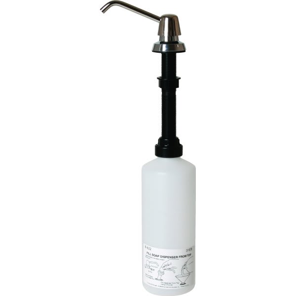 Bobrick 4 In Spout Deck Mount Soap/Lotion Dispenser (Stainless Steel)