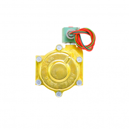 Asco 8210G100-24VDC 2" N/C Brass Solenoid Valve 5/50 PSI Air water oil