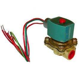ASCO 8210G2HW 1/2" N/C Hot Water Solenoid Valve Brass 210°F 120V